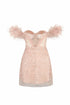 Low-Rise Shoulder Straps Mini Dress
